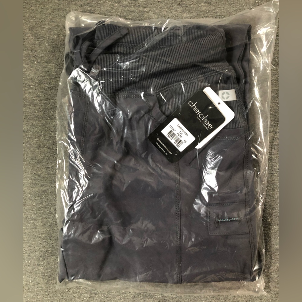 Cherokee Infinity Scrub Pants Charcoal NEW WITH TAGS
